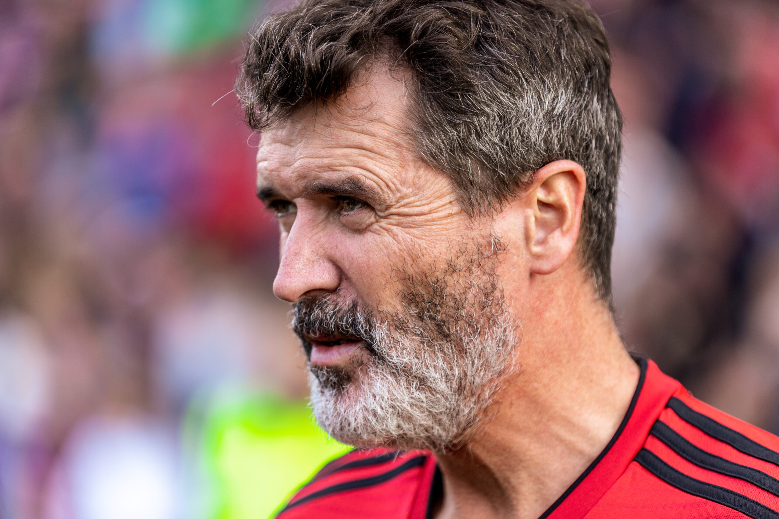 Roy Keane in a Manchester United shirt