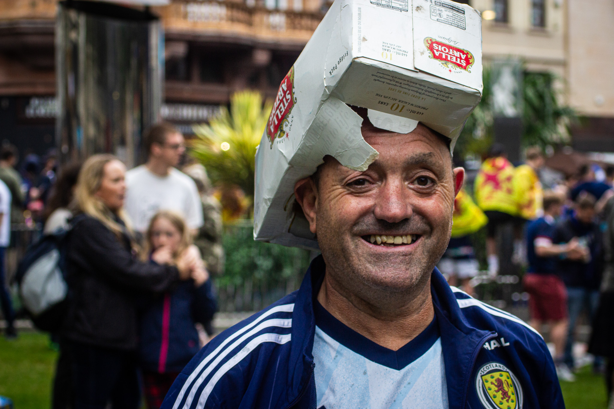 A Scottish fan in London during EURO 2020